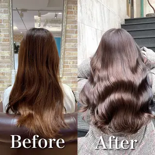 ロング カラー ミヤザキ タクトのヘアスタイル