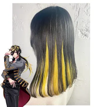 ミディアム カラー GARU-ガル-所属・TSUNO🦖 派手髪/オタク美容師のヘアスタイル