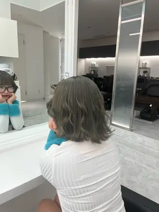 ミディアム 大人上品🤍透明感 ベージュ🤍REOのヘアスタイル