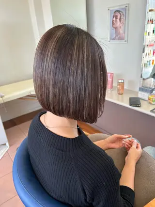 ミディアム カラー hair salon siro所属・小澤 志穂のヘアスタイル
