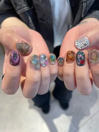 ネイル 🎀ボブ＋ハイトーン シュカ👶🏻のヘアスタイル