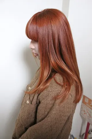 セミロング カラー 土居 正季のヘアスタイル