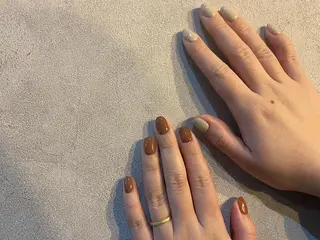 カラー ネイル scre as Etelのネイルデザイン