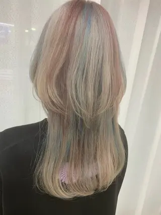 ロング カラー LUNON/田河優花 /デザインカラーのヘアスタイル