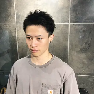 ヘアアレンジ メンズ ainico+所属・メンズ特化✂️栗原 侑也のヘアスタイル