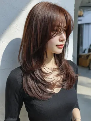 ミディアム TELAHAIR 髪質改善特化型サロンのヘアスタイル