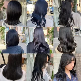 セミロング カラー グレージュ/透明感/ 韓国ヘア/RISAのヘアスタイル