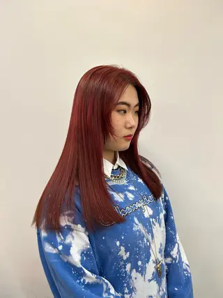 カラー すずき さくやのヘアスタイル