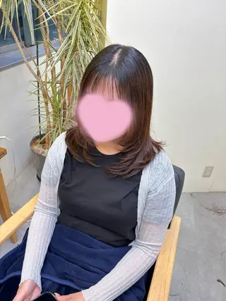 ミディアム Hair pocket ritta所属・坂田 汐里のヘアスタイル