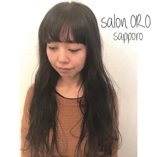 ロング パーマ 平川 友希子のヘアスタイル
