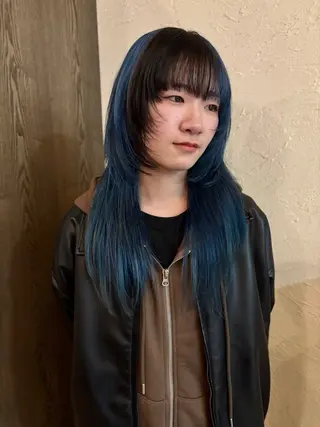 ロング カラー ハイトーン/デザイン カラー/るいのヘアスタイル