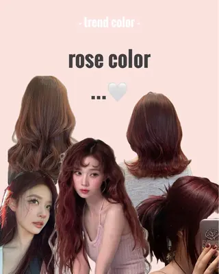 セミロング カラー 韓国サロン出身 narumi‎‎🤍のヘアスタイル