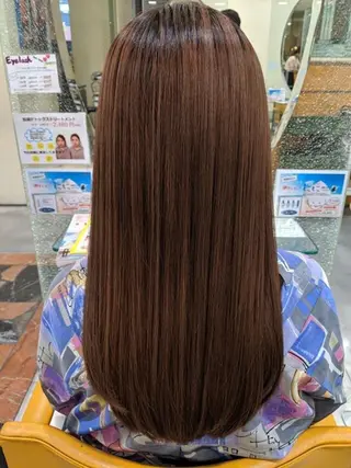 ロング 三田 豪のヘアスタイル