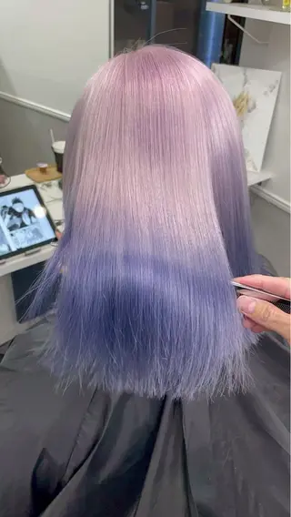 ロング 透明感カラー/伊藤 陸/soigneのヘアスタイル