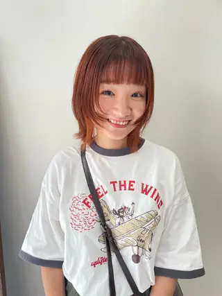 ミディアム カラー パーマ ヘアアレンジ メンズ tatsumi/ボブ ウルフ/レイヤーのヘアスタイル