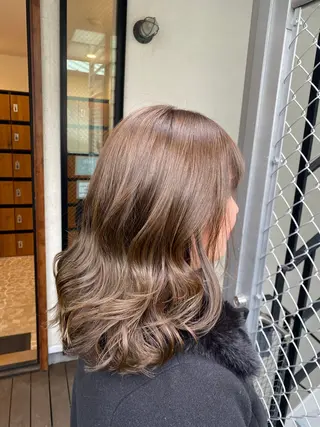 ミディアム カラー diar江ノ島所属・mai🤍透明感/ 縮毛矯正/藤沢江ノ島のヘアスタイル