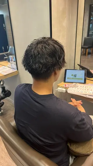 メンズ メンズカット パーマ飯野友喜のヘアスタイル