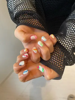 ネイル 束感まつ毛/ネイル/ LED♥KIRARAのマツエク・マツパデザイン