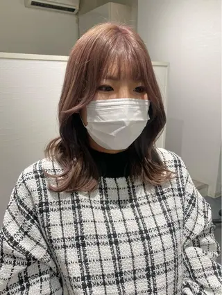 セミロング 中尾 未来/艶カラー /カットモデルのヘアスタイル