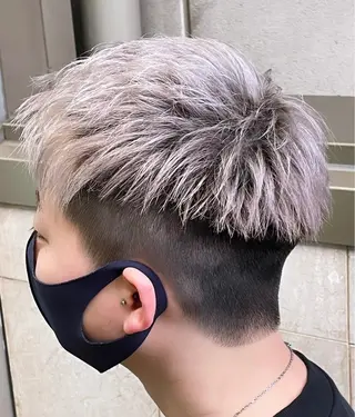 カラー メンズ Le'a所属・渋谷/フェード/ 國分 翔のヘアスタイル