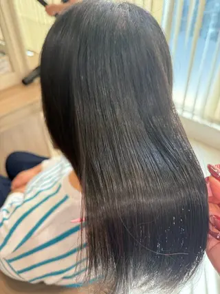 ロング パーマ 韓国ヘアメイク🎀/ 縮毛矯正✨山本媛香のヘアスタイル