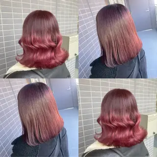 ミディアム カラー ヘアアレンジ 平原 ミレイのヘアスタイル