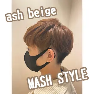 ショート カラー メンズ 🪽羽エク/Ash 店長/折目奈央🪽のヘアスタイル