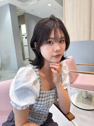 ミディアム カラー ✂️似合わせの魔術師 石田一樹✂️のヘアスタイル