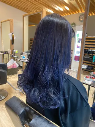 ロング カラー 関口 友行のヘアスタイル