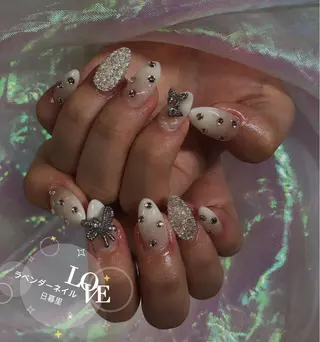 ネイル ラベンダー💖日暮里 ルル💖ネイルのネイルデザイン