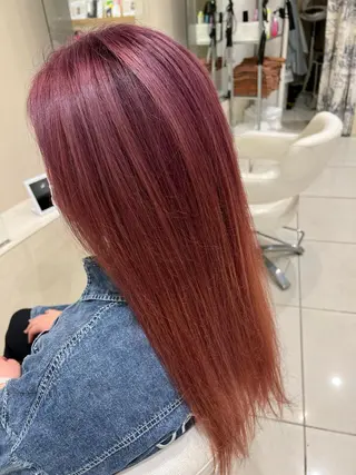 ロング ☃️顔周りレイヤー グレージュSHUTOのヘアスタイル