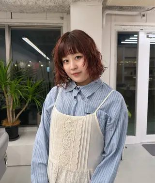 ミディアム パーマ 🎀 liz🎀のヘアスタイル