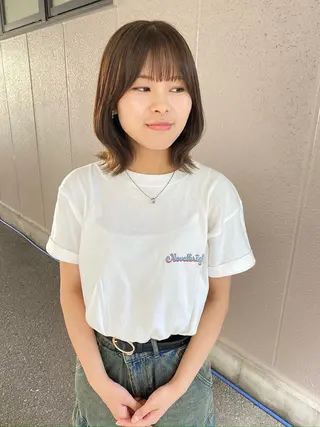 ミディアム merc. 福田茜のヘアスタイル