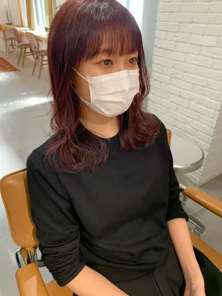 セミロング LOREN＋透明感 オリーブhirokoのヘアスタイル