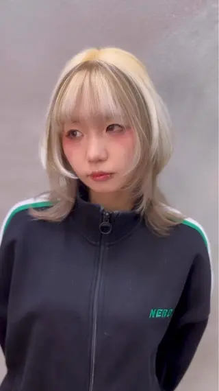 ミディアム カラー edge.下北沢 相場堅弥のヘアスタイル