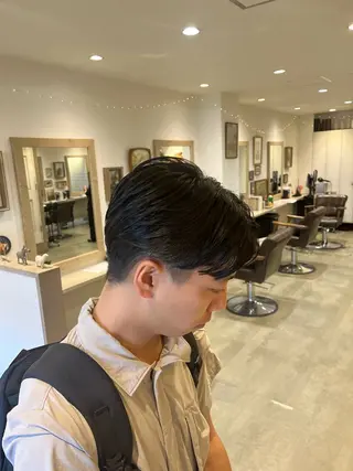 ショート メンズ Lamp所属・🌀メンズパーマ🌀 🐏丸山祐宇🐏のヘアスタイル