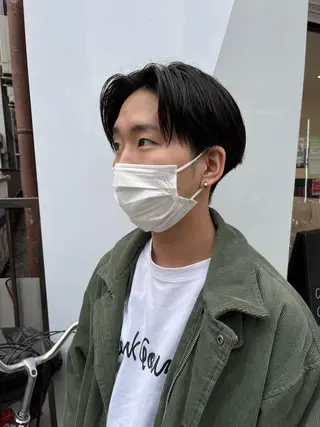 ミディアム メンズ 武井 弘希 ブリーチなしカラー✨のヘアスタイル