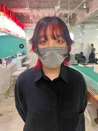 ミディアム 💥ウルフカット デザインあんな💥のヘアスタイル