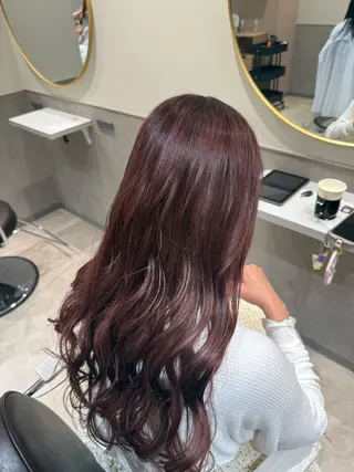 セミロング カラー eN° by youres hair 銀座店所属・髪質改善/艶カラー /縮毛矯正/森田のヘアスタイル