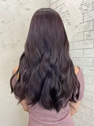 ロング カラー ヘアアレンジ 🪽髪質改善ストレー ト🤍美羽🤍のヘアスタイル