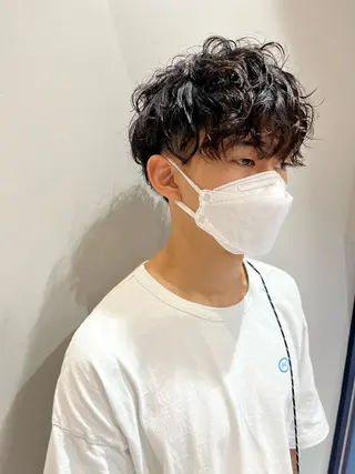 ショート パーマ メンズ ニュアンスヘア☆樋口 希世☆のヘアスタイル