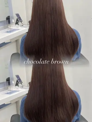 セミロング カラー ヘアアレンジ Ella所属・nana【艶髪】/ レイヤー/縮毛矯正のヘアスタイル