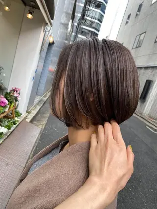 ミディアム カラー 安永 涼のヘアスタイル