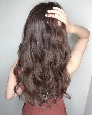 ロング カラー パーマ ヘアアレンジ メンズ キッズ ネイル マツエク・マツパ 新宿駅近♡友達とOK 🦋W -ワット -のヘアスタイル