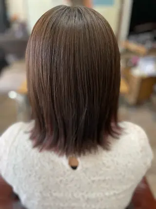 ミディアム カラー HAIR MAKE Avalon 橋本店所属・💎白髪染めも対応 🙆👌山本明菜のヘアスタイル