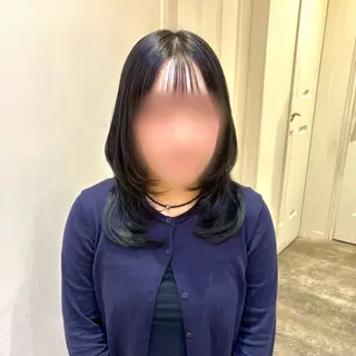 セミロング ハイトーンカラー/ 長さだし🐇きょうかのヘアスタイル