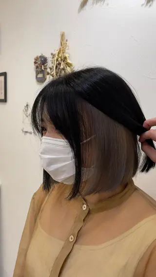 ショート カラー CARE SHINSAIBASHI所属・縮毛・酸性ストレート 特化のヘアスタイル