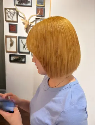 ショート カラー パーマ/ボブ/レイ ヤー💫SUZUKAのヘアスタイル