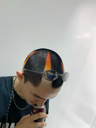 ショート カラー メンズ THE./ブリーチ 透感カラー/髪質改善のヘアスタイル