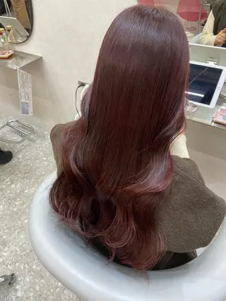 ロング カラー 新宿/韓国ヘア 中明度カラー/かやのヘアスタイル